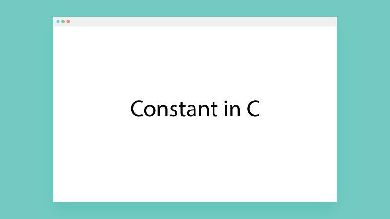 Constant in C