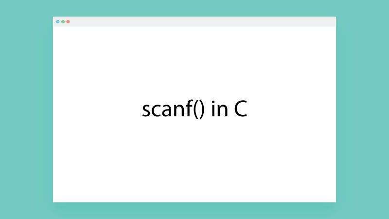Scanf in C