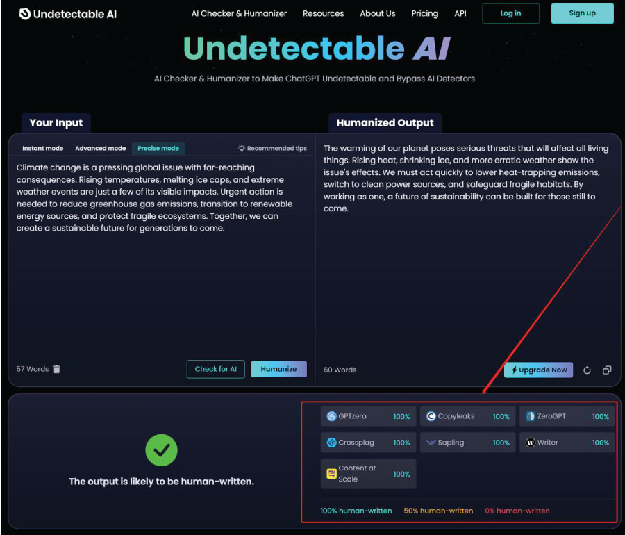 Undetectable AI