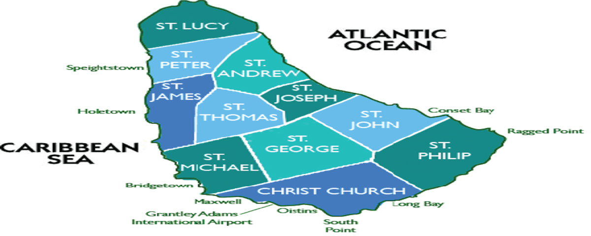 barbados provinces list