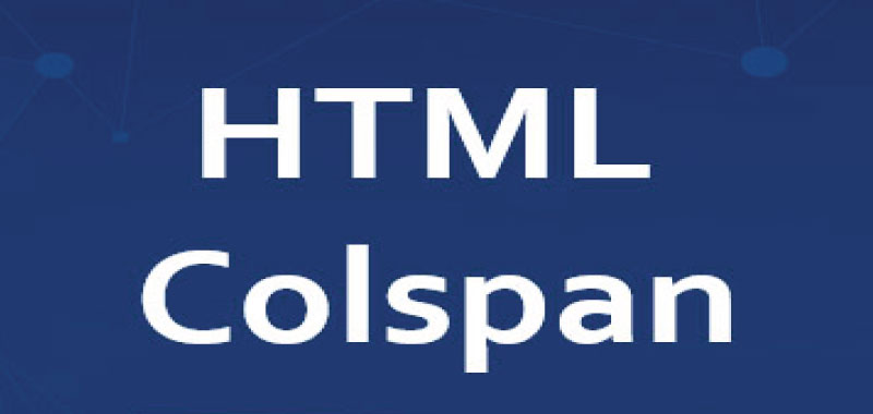 html colspan attribute