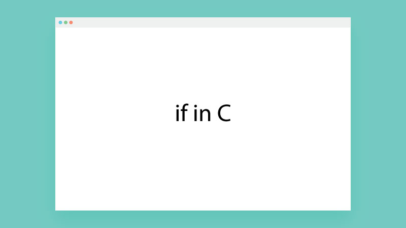 if in C