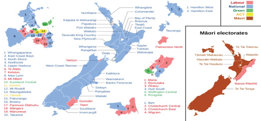 total districts of new zealand