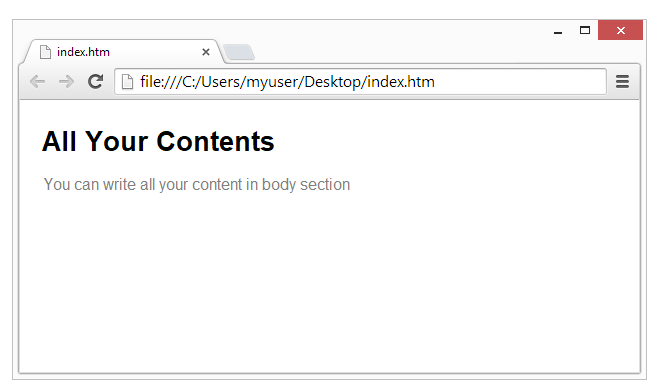 html editors Browser Result